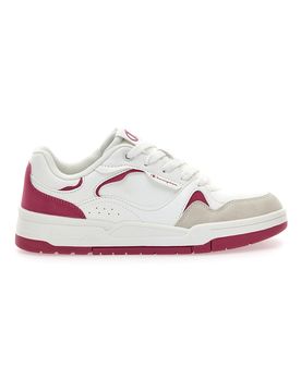 Sneakers bianche con dettagli fucsia e punta scamosciata RD18 Heritage Flap Low G GS 36