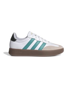 Sneakers bianche con strisce verdi e suola beige Barreda 40