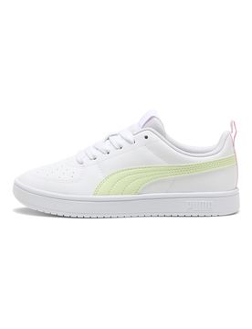 Sneakers bianche con inserti giallo chiaro e rosa Rickie Jr 39