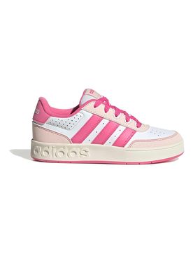 Sneakers bianche con strisce fucsia e suola platform Breakbase J 36⅔