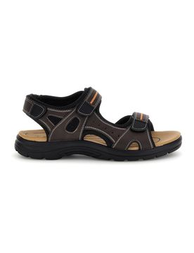 Sandali marroni con strappi in velcro CN15 41