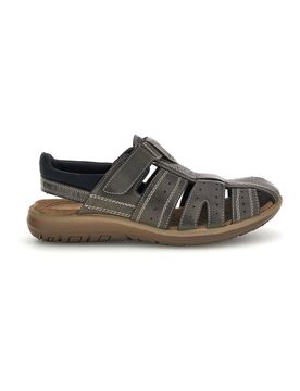 Sandali grigi con strappo in velcro FD29 42