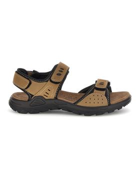 Sandali taupe in vera pelle con chiusure a strappo Fly dynamic FD10 44