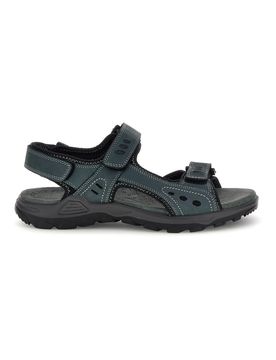 Sandali blu in vera pelle con chiusura a strappo Fly dynamic FD11 44