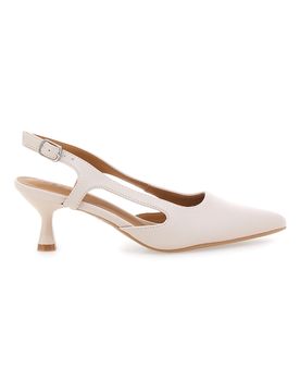 Décolleté slingback beige a punta con tacco AP25S10E 38
