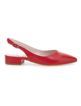 Ballerine Skingback Rosse a Punta 18101 36
