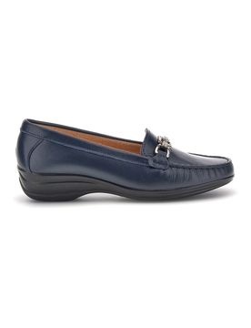 Mocassini blu in vera pelle 8135 40