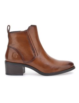 Stivaletti marroni in pelle caldi con zip D15AMQ314000 38