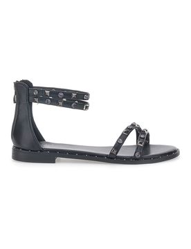 Sandali Bassi Neri con Borchie 2535 38