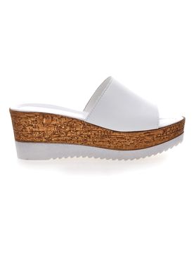 Ciabatte con Zeppa Bianche Love 2800 39