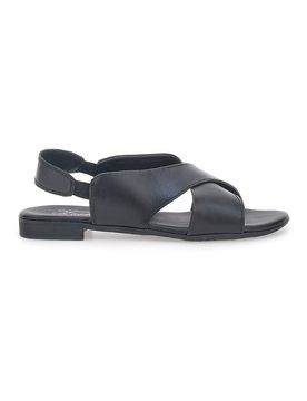 Sandali Flat Neri In Vera Pelle 225435 36