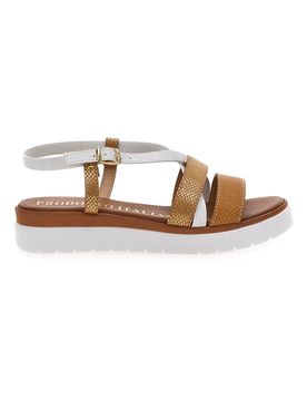 Sandali Cognac Made In Italy 4827 37