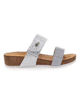 Ciabatte Bianche Con Brillantini Argentati 293480 36