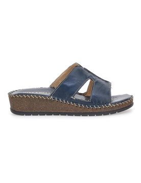 Ciabatte Blu Con Zeppa 42047 40