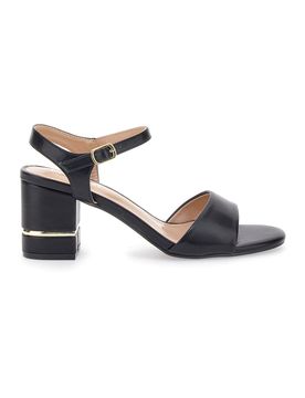 Sandali Neri Con Tacco 7,5 Cm Cafe' Cost 230688 38