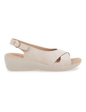 Sandali Beige Slingback Con Platform MIN9180 38
