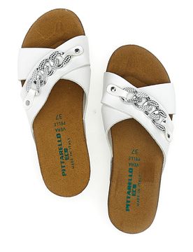 Ciabatte Bianche Made in Italy 293A121SR 38