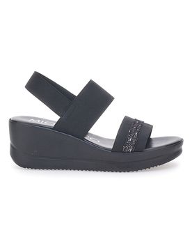 Sandali Neri con Elastico Posteriore 2170/9738 39