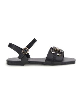 Sandali neri con morsetto PREA3595 36