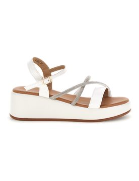 Sandali bianchi con platform Cafè cost 80882 38