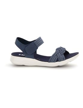 Sandali Navy con fasce intrecciate 5 36
