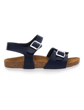 Sandali blu con cinturini Made in Italy 257A066SR 33
