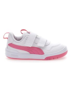Sneakers Bianche e Rosa Con Strappi in Velcro Multiflex Sl V Inf 24