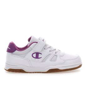 Sneakers Bianche e Rosa Con Strappo in Velcro CLY 87 G PS 28½