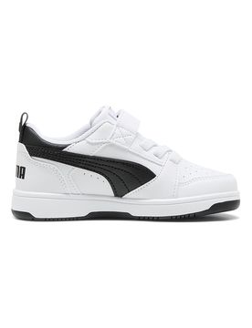 Sneakers bambino bianche e nere Rebound V6 Lo AC+ PS 31