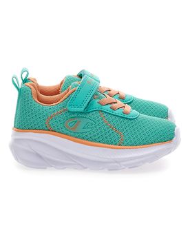 Sneakers verde acqua e arancio con strappo HRO J G TD 23