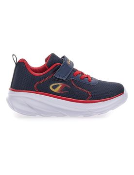 Sneakers blu e rosse con strappo HRO J B PS Low 34