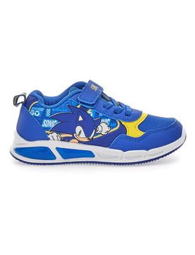 Scarpe blu e gialle con luci e strappo N9610082T10 26