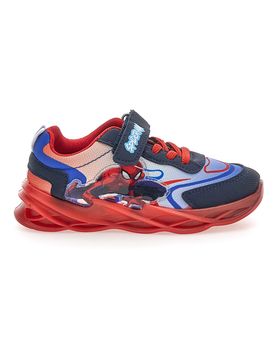 Scarpe blu e rosse con luci e strappo R1310639T10 27