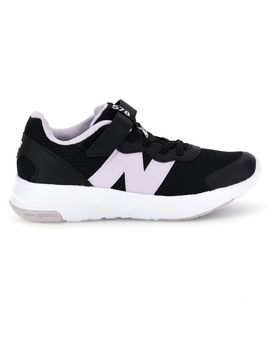 Scarpe da ginnastica nere con inserti lilla e soletta estraibile 578 31