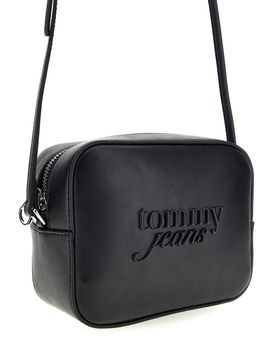Borsa a Tracolla Nera con Logo in Rilievo Tommy Jeans 18451