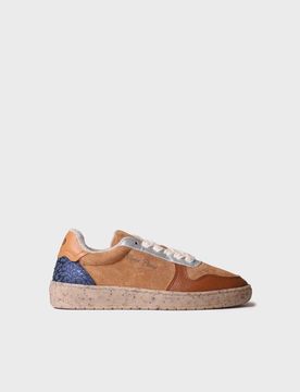 Sneaker para mujer en serraje y piel | ALEXANDRA