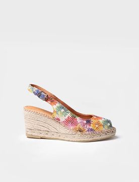 Alpargata de cuña estilo peep toe | CAROL-DM
