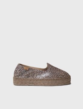 Alpargata plana de mujer en animal print | KASIA-LE