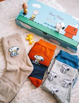 Pack de 3 calcetines unisex de Snoopy | PACK-SNOOPY