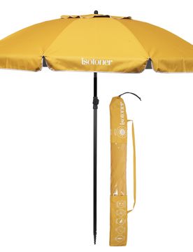 Parasol de plage Jaune jaune ST adulte