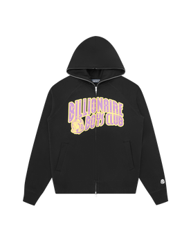 Outline Arch Logo Zip Through Hood - /