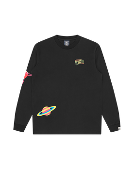 Space Camo L/S T-Shirt - Black