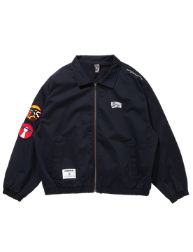 B Camo Zip Up Blouson - Navy