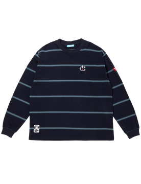 Border L/S T-Shirt - Navy