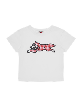 Houndstooth Running Dog Baby Tee