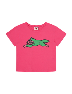 Running Dog Baby Tee - Pink