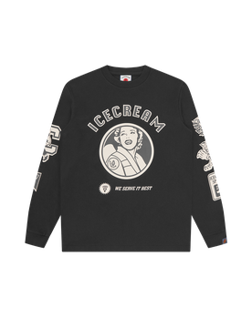 Multi Graphic Ls T-Shirt - Black