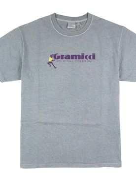 Dancing Man Tee - T-Shirt-kurzarm - grau blau - Herren - Size: XL