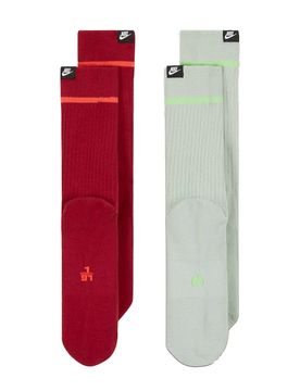 SNKR Crew Socks (2 Paar) - Socken - rot / grün - Unisex - Size: M