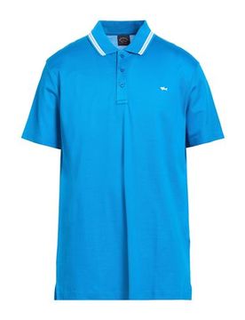 Poloshirt Herren Azurblau 3XL,L,XL,XXL Herren